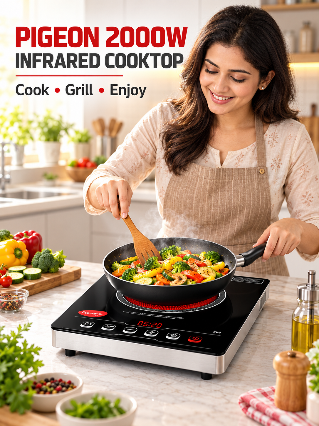 2000 W Infrared Cooktop