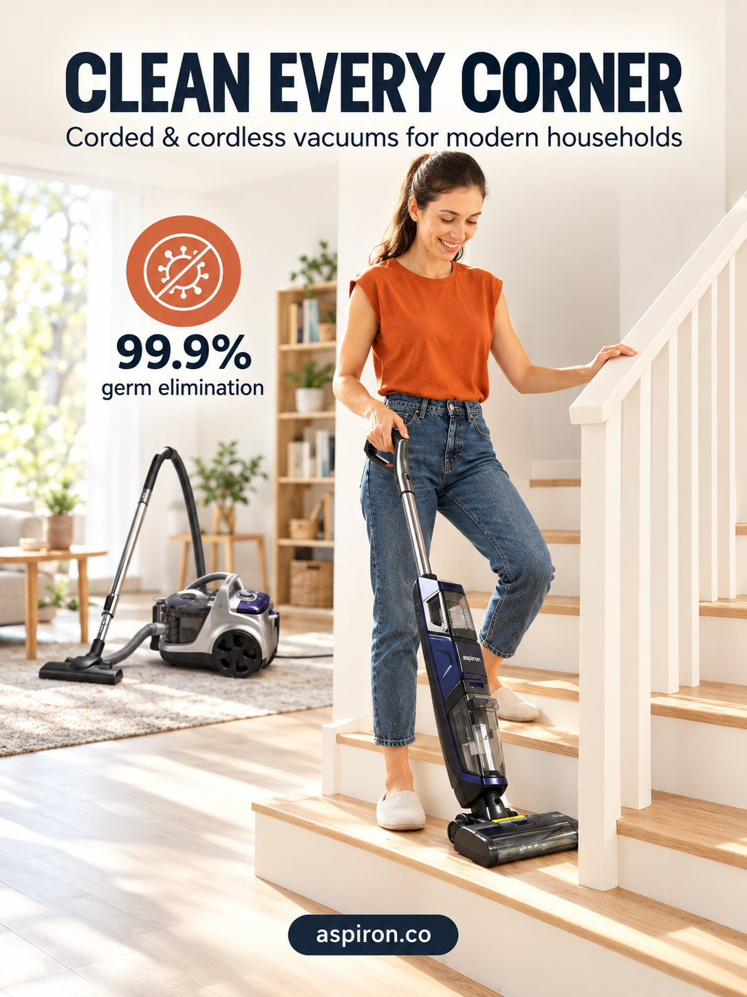 Aspiron® – Vacuum Cleaners, Steam Mops, Cordless Vacuum, Steamers — product photo 3