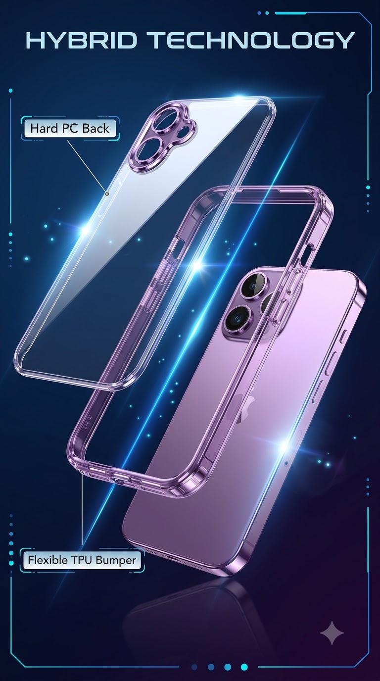 Shockproof Design with Flexible TPU