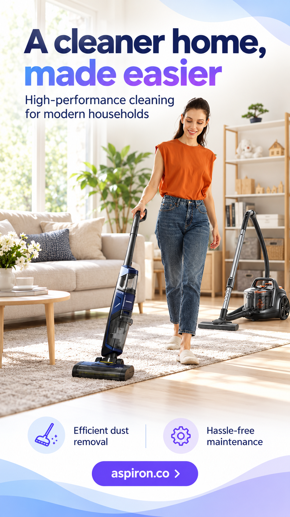Aspiron® – Vacuum Cleaners, Steam Mops, Cordless Vacuum, Steamers — product photo 1