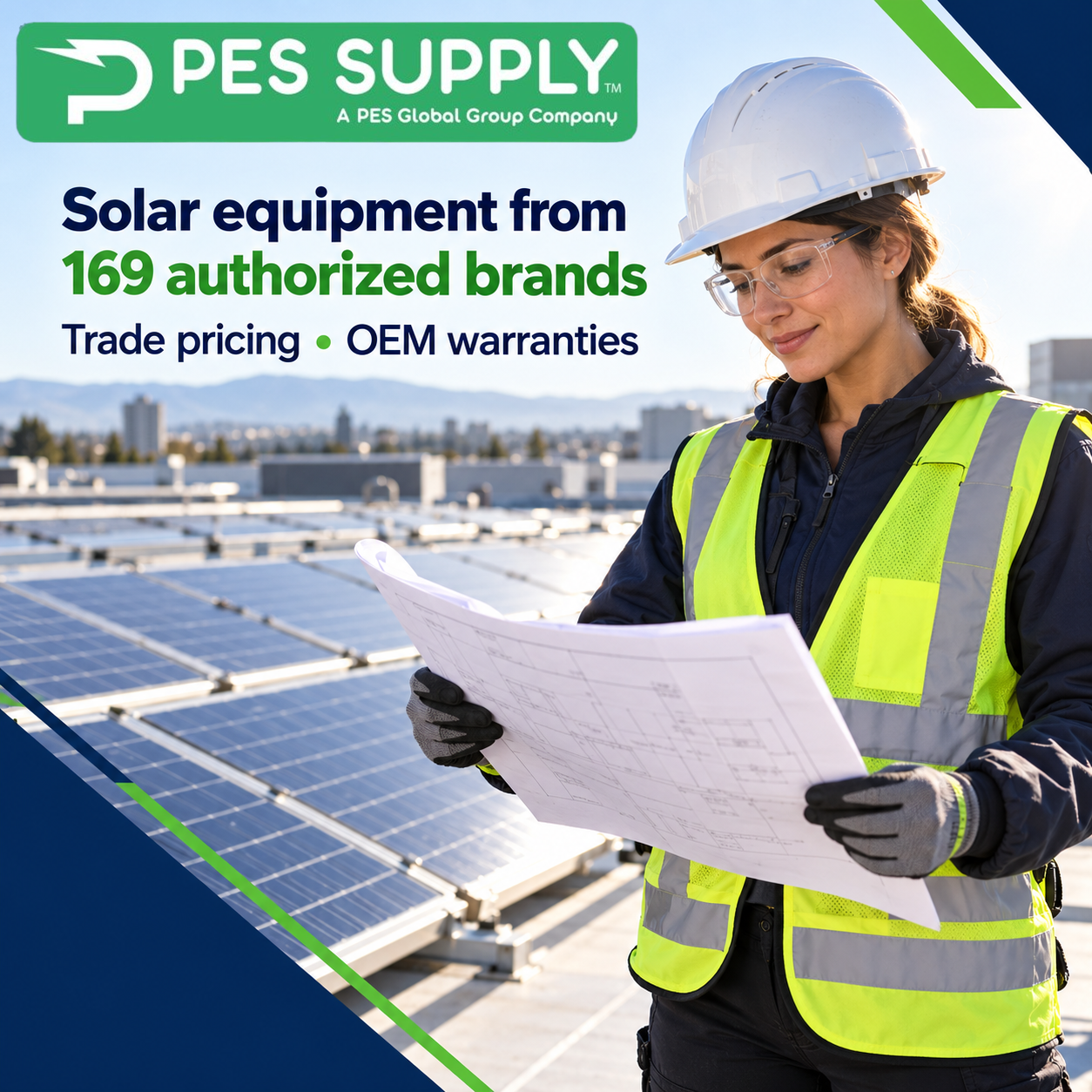 Solar Supplies from 169 Authorized Brands
