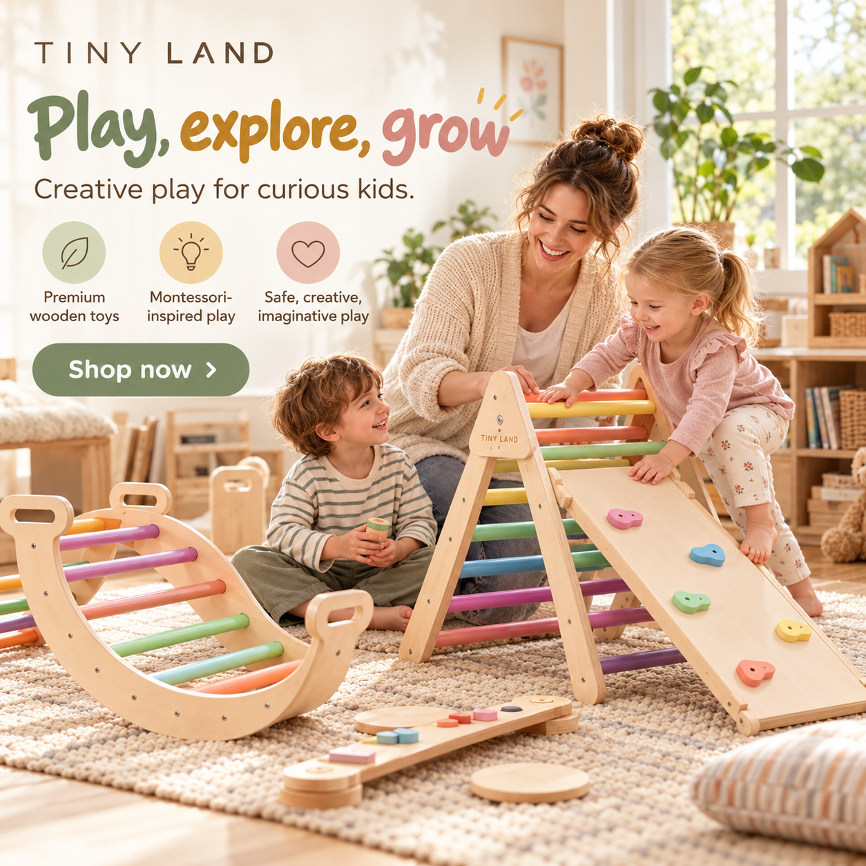 Outdoor pretend play brings fresh possibilities.