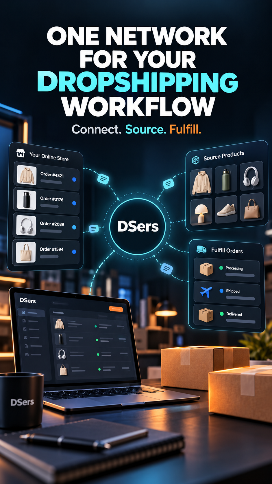 One connected hub for the tools behind your online store.