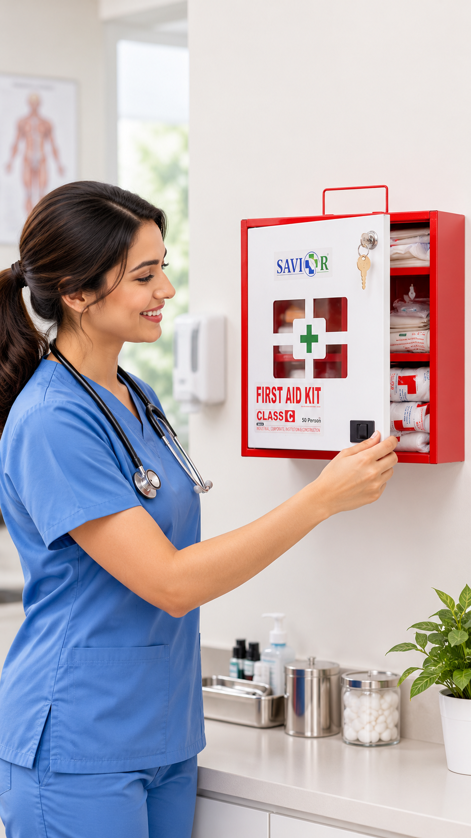 Workplace First-Aid Supplies, Organized