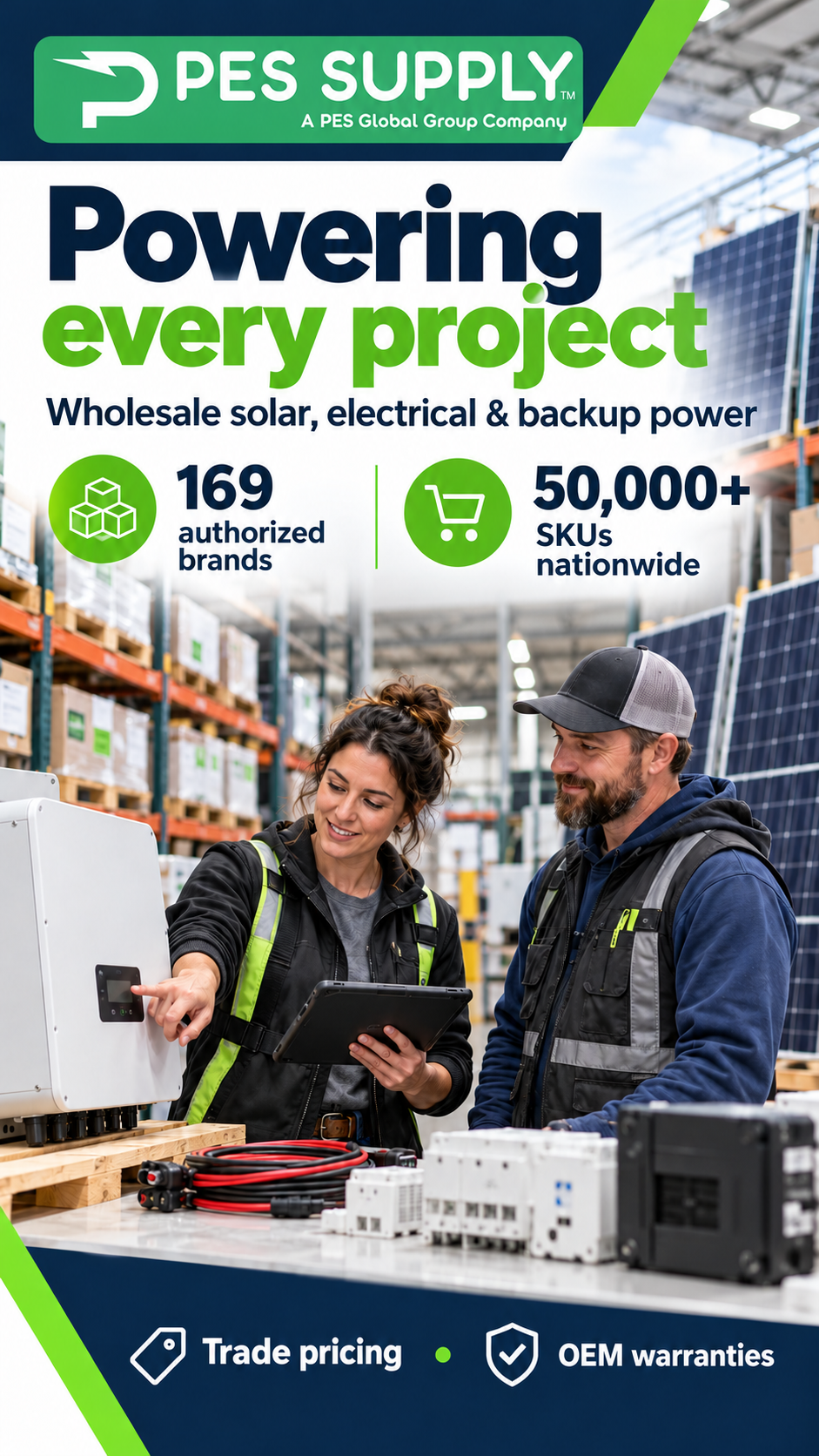 Powering Every Project - Solar, electrical, and backup power supplies for the work ahead.