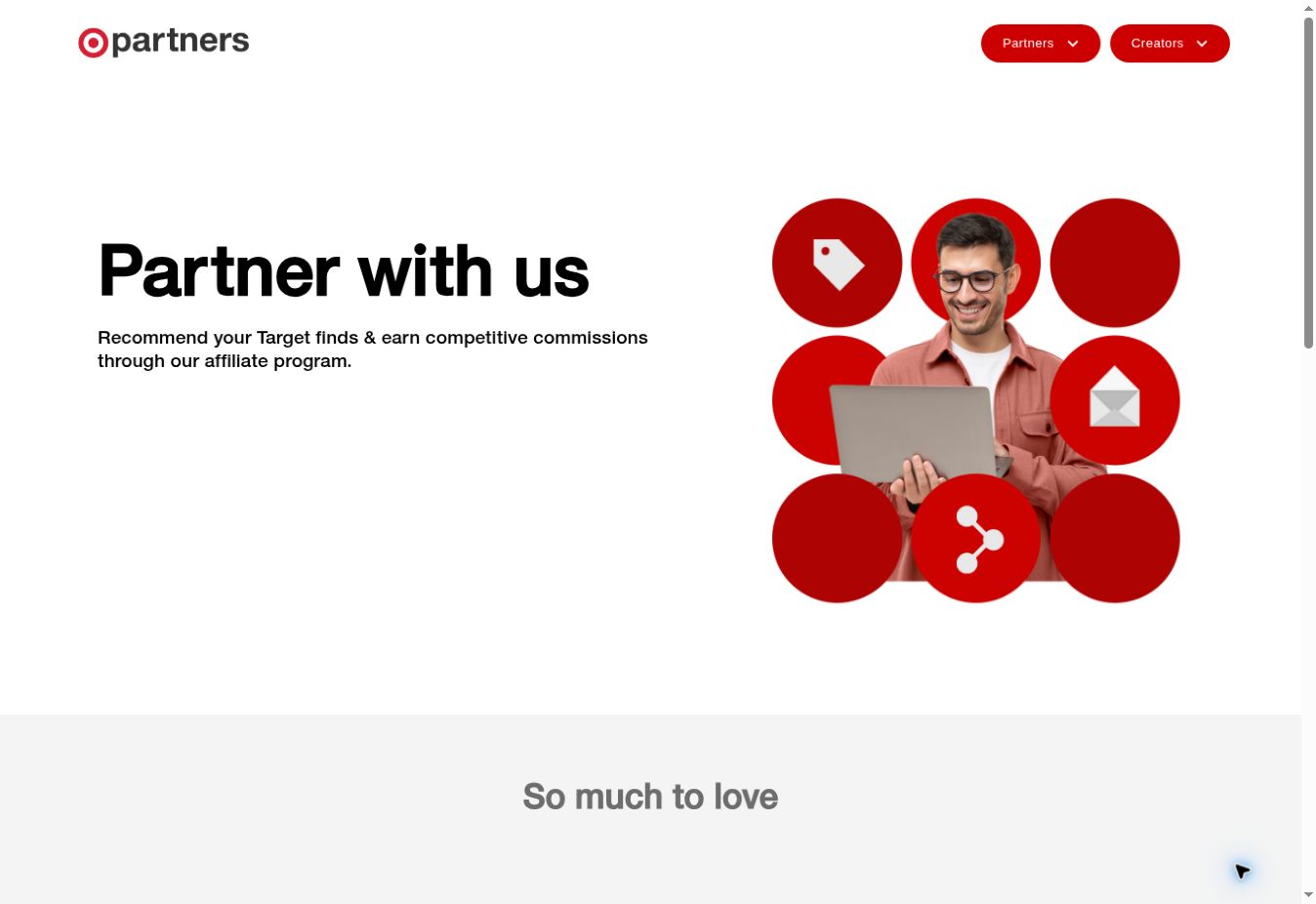 Target Partners official public program page, showing where to start